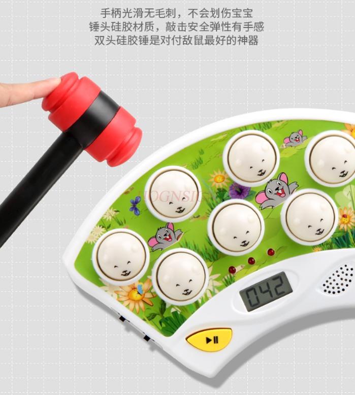 Scoring Level Children'S Electric Ground Mouse Toy Classic Tapping Parent-Child Interactive Game Machine For Puzzle