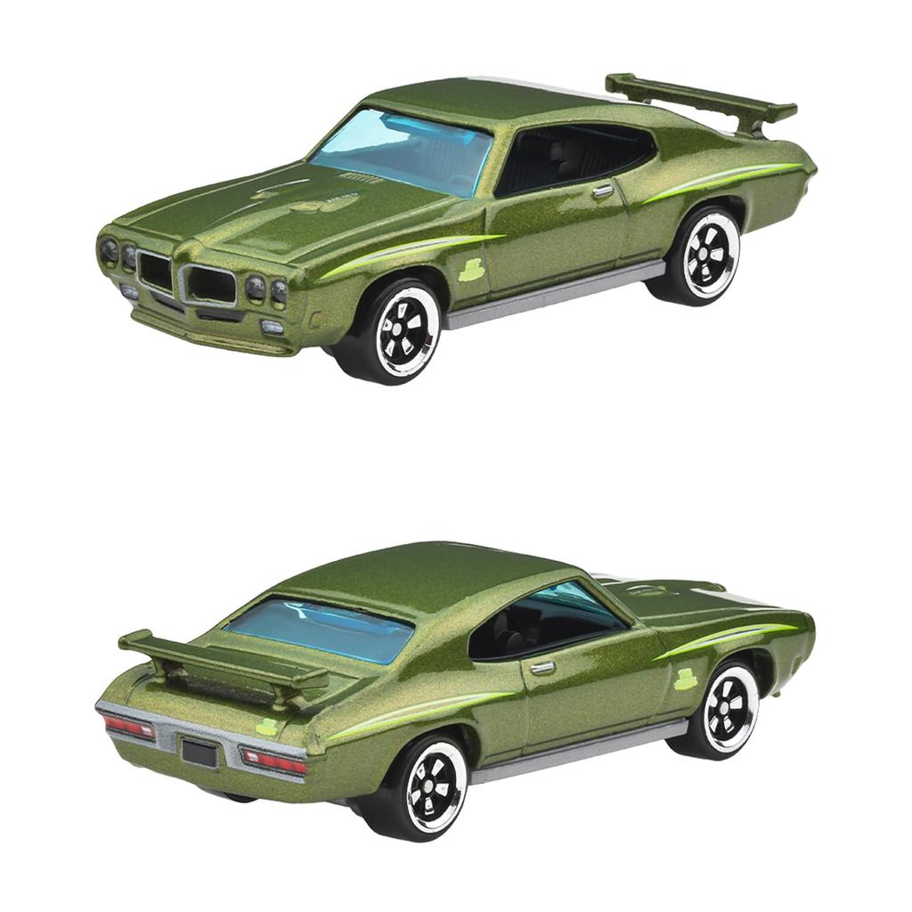 Hot Wheels Celebration Assortment Pontiac 100th Anniversary GRT01-986P Diecast Car 10-Pack Firebird GTO Bonneville Collector Box Multi-color