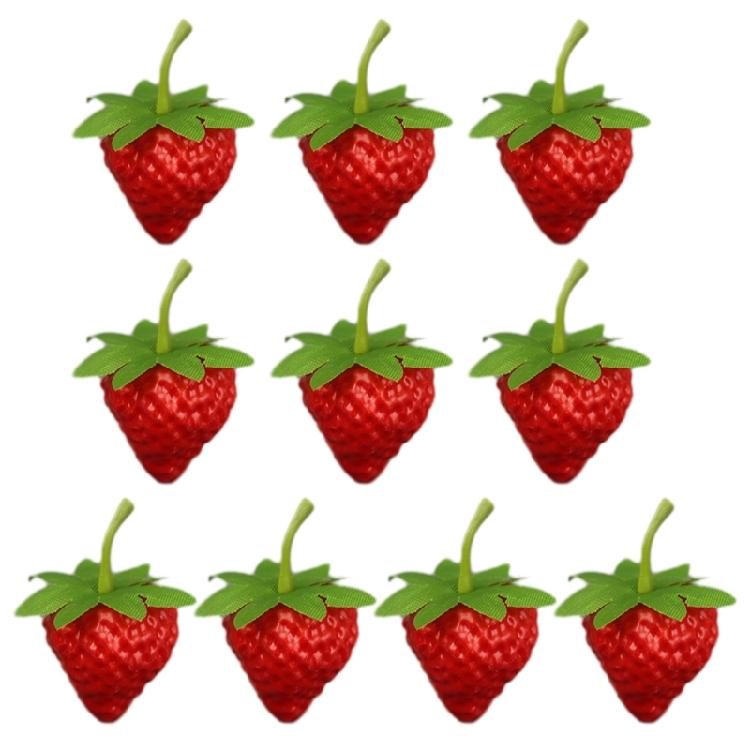 Реалистичная Искусственная Клубника Фейковая Фруктовая Обучающая Игрушка Реквизит для Вечеринки и Фотосъемки small
