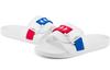 Men's Slippers Kappa Slide Slippers Unisex Korean White/Cherry Red/Sea Medium Blue