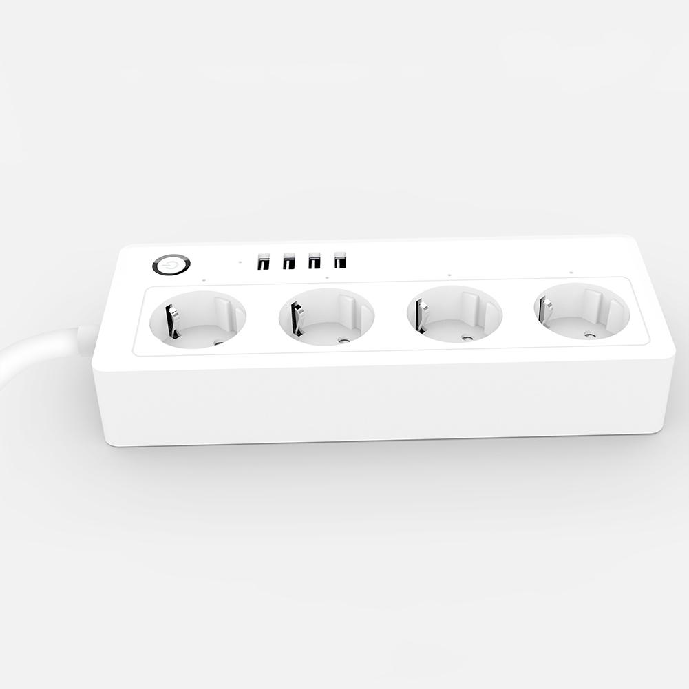 EU Plug USB Wifi Smart Ruler Power Outlet Compatible with Alexa Google ...