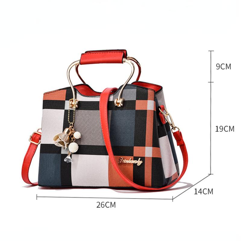 Fashionable Women's Handbag New Patchwork Single Shoulder Crossbody Bag Large Capacity Women's Bag AVE