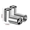4PCS Metal Valve Cover Car Tire Airtight Cover Valve Stem Valve Cap Accessories For Citroen C1 C3 C4 C4L VTS C-ELYSEE DS DS4 C8 alr123
