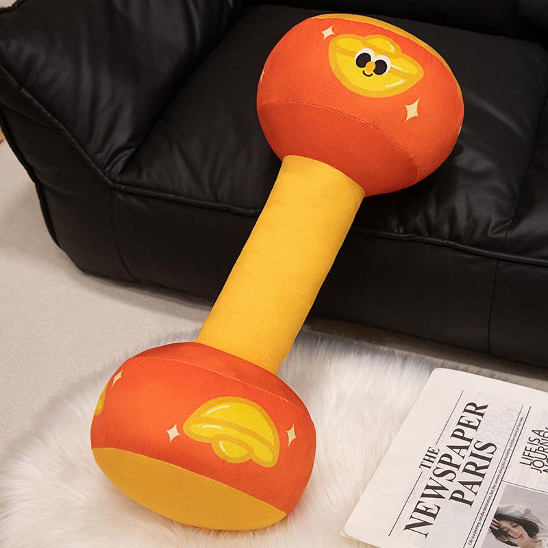 Creative Soft Dumbbells Kettlebell Throw Pillow Plush Toy Doll Home Sofa Pillow Cushion Girl Doll