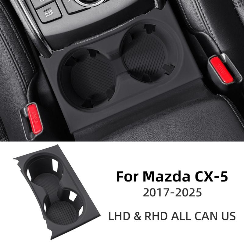 For Mazda CX-5 CX5 2017 2018 -2025 Silicone Center Console Cup Holder Mat Anti Slip Waterproof Interior Decor Car Accessories