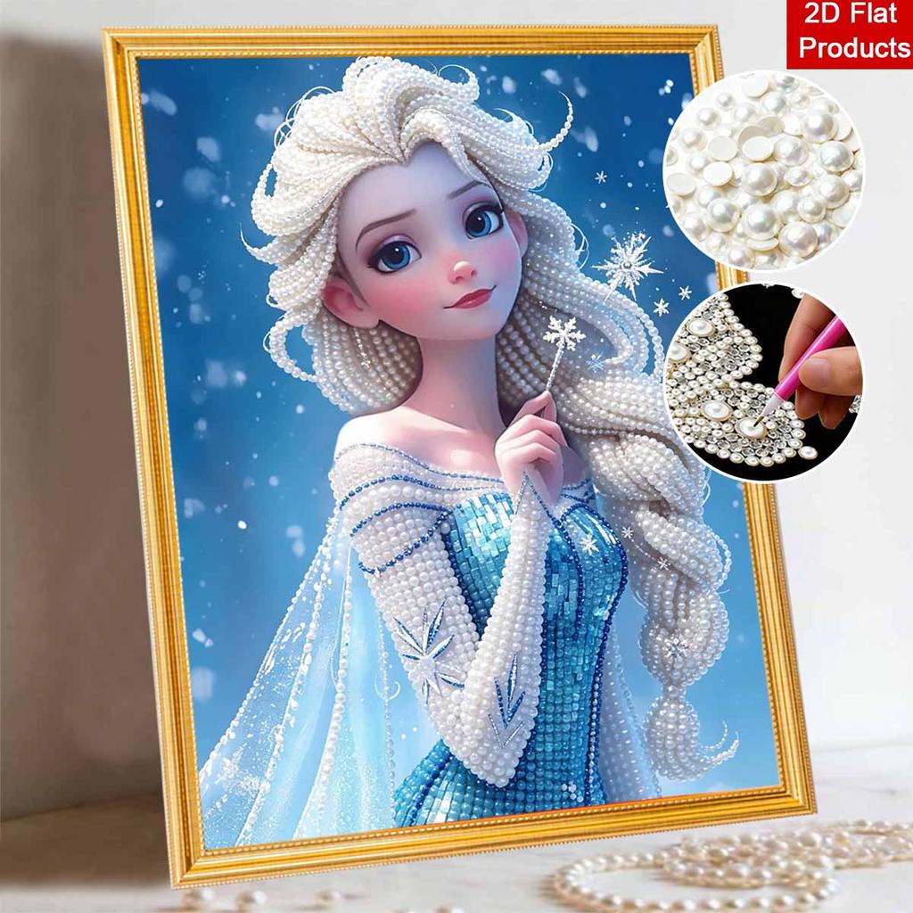 Disney Pearl Painting Handmade Elsa Princess Pearl Kit Home Decoration Painting