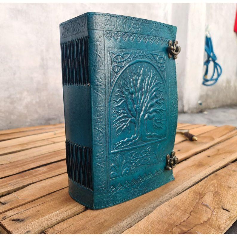 

Кожаный журнал, Древо Жизни, Кожаный блокнот, Книга заклинаний, Журнал теней, Книга для путешествий, Подарок для него и для нее, Гримуар 13 x 10 in