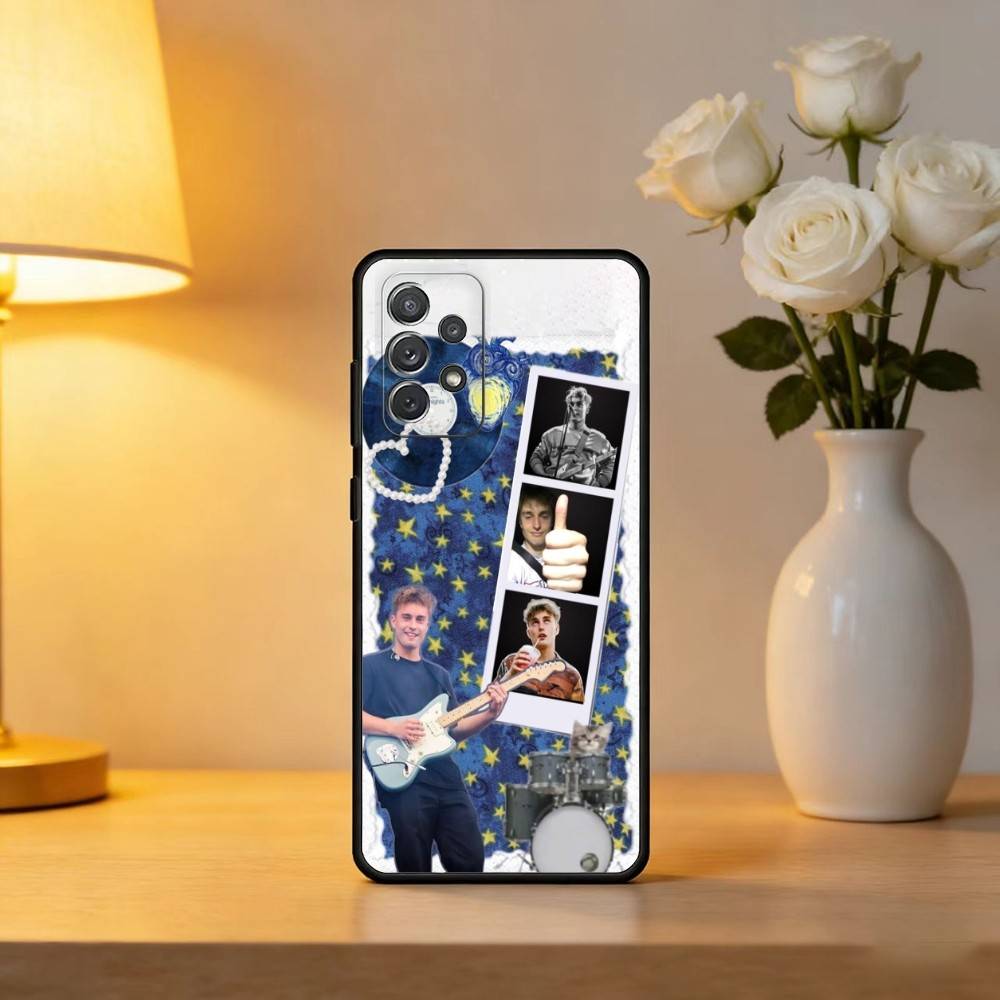 

S-Sam COOL F-Fender Phone Case For Samsung Galaxy A73,A72,A71,A70,A53,A52,A51,Soft Silicone Black Cover Samsung a73 5g