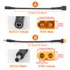 XT60 To DC5521 Male/Female Connector Plug Soft Transfer Cable FPV Extension Connecting Cable Adaptor Car Battery Charging Wire