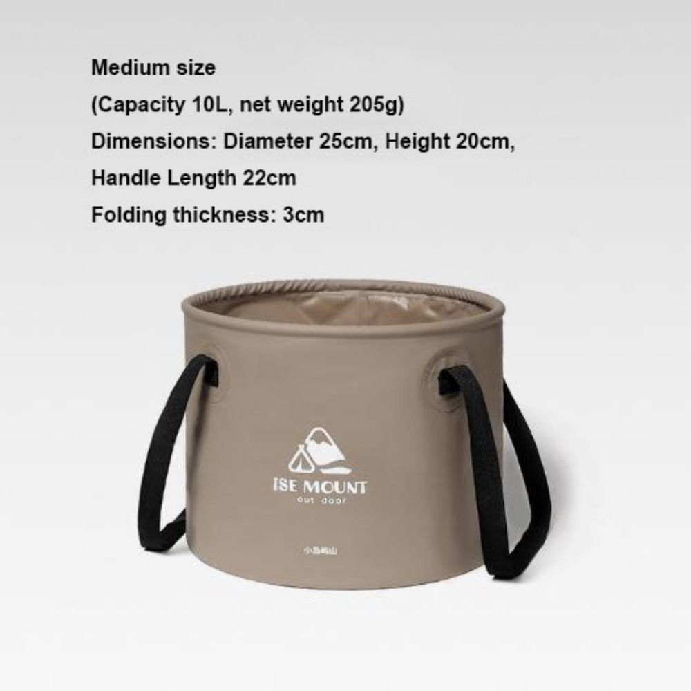 Round Travel Camping Folding Bucket Multi-functional Fishing Bucket New Outdoor Water Bucket