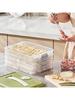 Home Multi-Layer Dumpling Box, Frozen Dumpling Special Kitchen Refrigerator Storage Box, Fresh-Keeping Box With Timer Function
