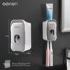 Premium MENGNI Automatic Toothpaste Dispenser Wall-Mounted Bathroom Toothpaste Squeezer Punch-Free Toothbrush Holder Rack Bathroom Acces