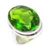 Peridot Gemstone Handmade 925 Sterling Silver Jewelry Ring Size 3 K0f81