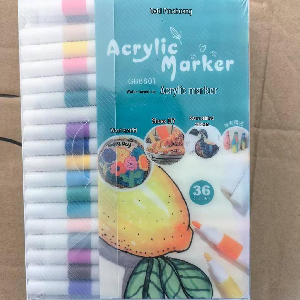 Acrylmarker Stiftset: 12/24/36/48/60 Schnelltrocknende Aquarell-Highlight-Marker