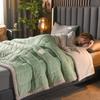 AB Version Milk Velvet Multifunctional Winter Shawl and Blanket - Thick, Warm, Double-Sided Velvet