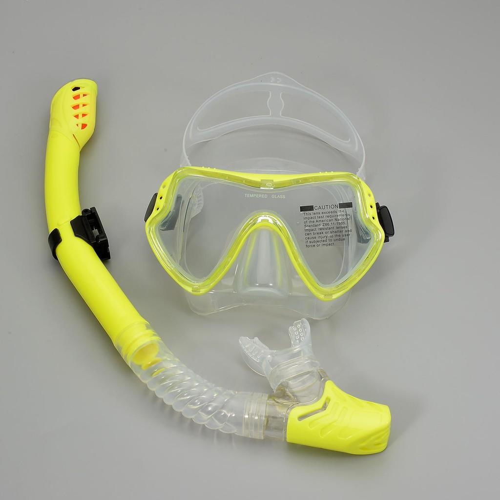 New Silicone Diving Mask & Snorkel Set for Men and Women - Large Frame Goggles