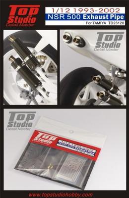 Top Studio Exhaust Pipe for Honda NSR 500 Tamiya TD23120 1993-2002, 1/12 Scale,