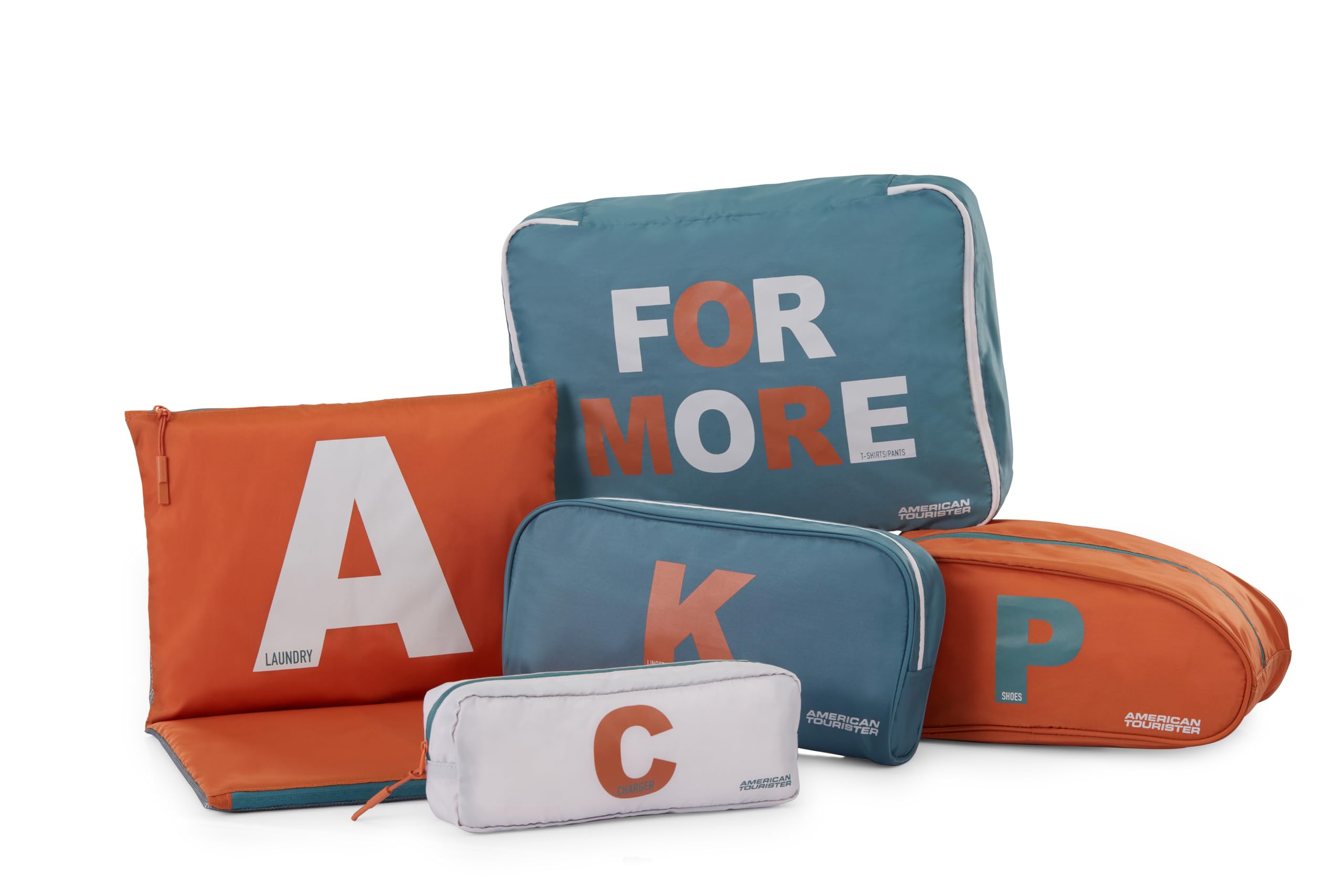 

American Tourister 5-in-1 Travel Pouch Set, Multicolor