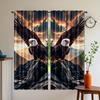 Set Of 2 Eagle Wings Design Polyester Curtains Hd Digital Print Drapes Bedroom Living Room Office Rod Pock Curtain With Semi Sheer Perfect For