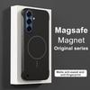 Rahmenlose Magnetische Handyhülle Für Samsung Galaxy S26 S25 Edge S24 FE S23 S22 Plus Note 20 Ultra Für Magsafe Harte PC-Rückseite