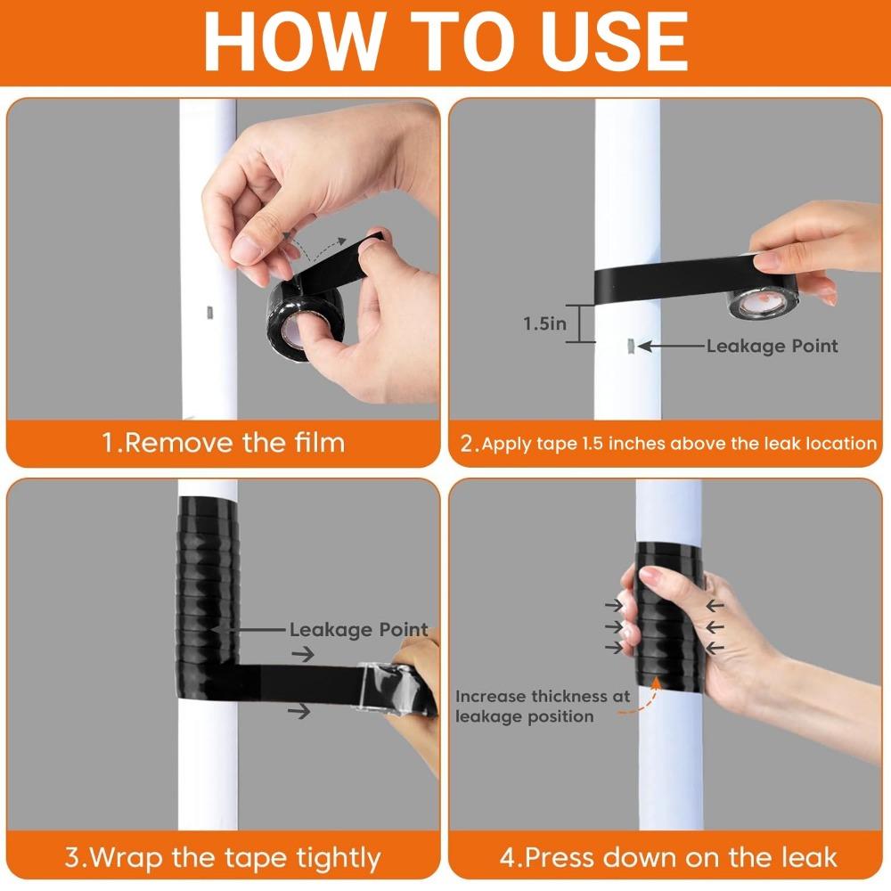 Silicone adhesive tape Multi Purpose Emergency Wire Hose Repairing Tape High Temperature Pressure Resistant Insulating Tape