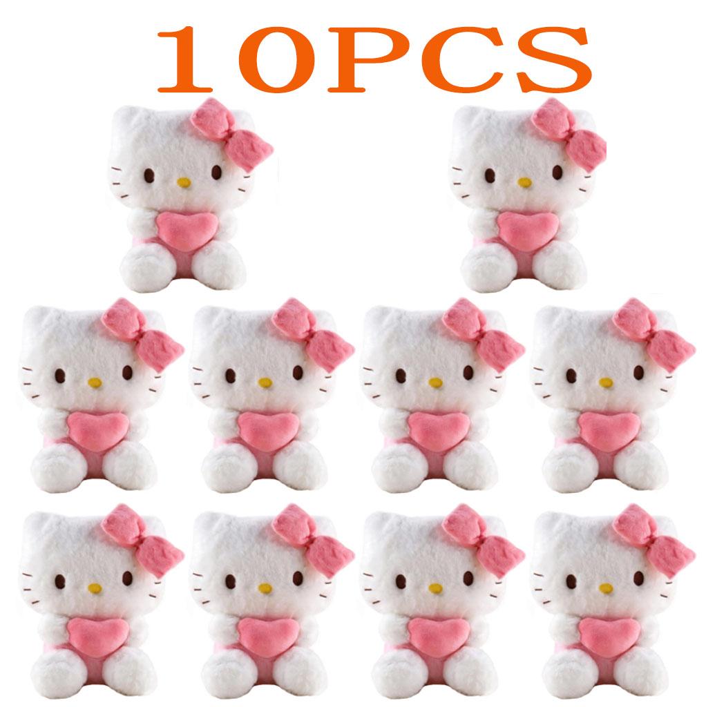 *22Cm Sanrio  Kuromi Pillow Kt Plush Toy Girls Soft Stuffed Animal Toys Heart My Melody Cinnamoroll Stuff Doll Gifts.