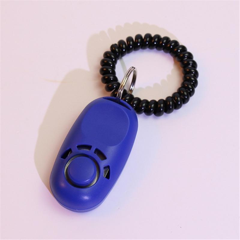 Dogs Training Clickers Plastic Pet Dogs Trainer Tool Stretch Help Wrist Rope Sound Keychains Dogs Training Clickers