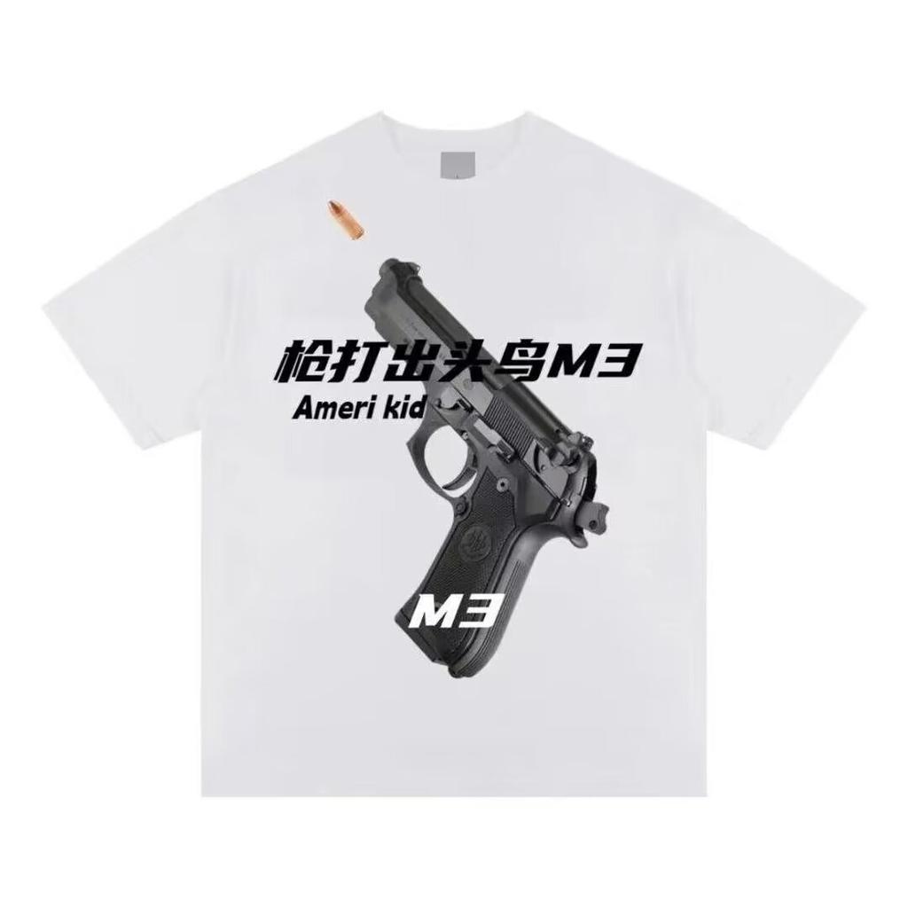 Pánské trendy tričko s krátkým rukávem s kulatým výstřihem a kulatým výstřihem na léto Volný ležérní top