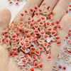 50Pcs Cute Cartoon Mini The Red Bow Nail Art Resin Designer Charms DIY Craft For Nail 3D Decorations Jewelry