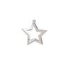 Retro Geometric Five-Pointed Silver Star Earrings for Women - Simple, High-End S925 Plated Ear Studs