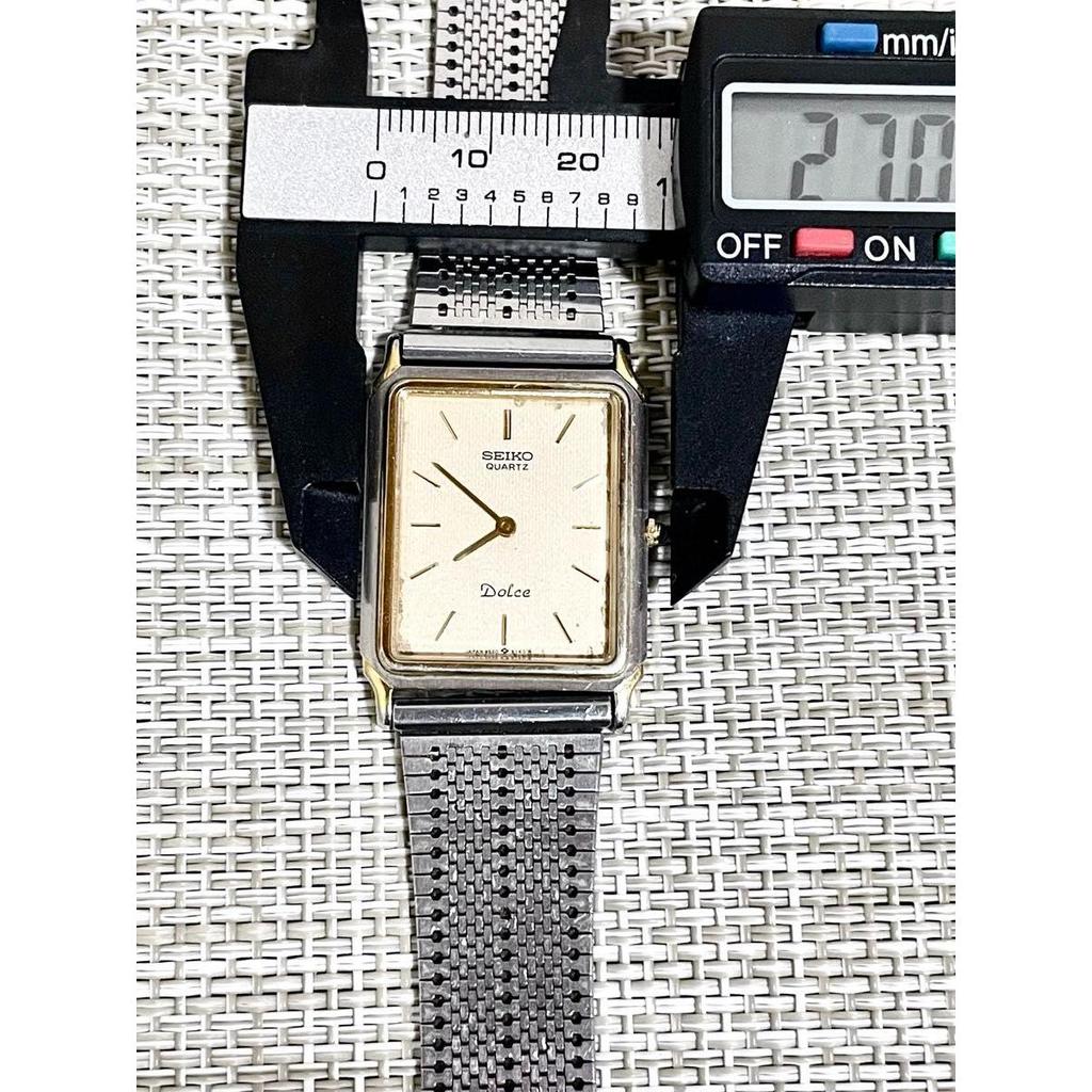 Used [Vintage 1984 Good Condition/Working] SEIKO DOLCE / Tank / Ultra-thin / SGP30 Gold Plated / Sapphire / Wristwatch