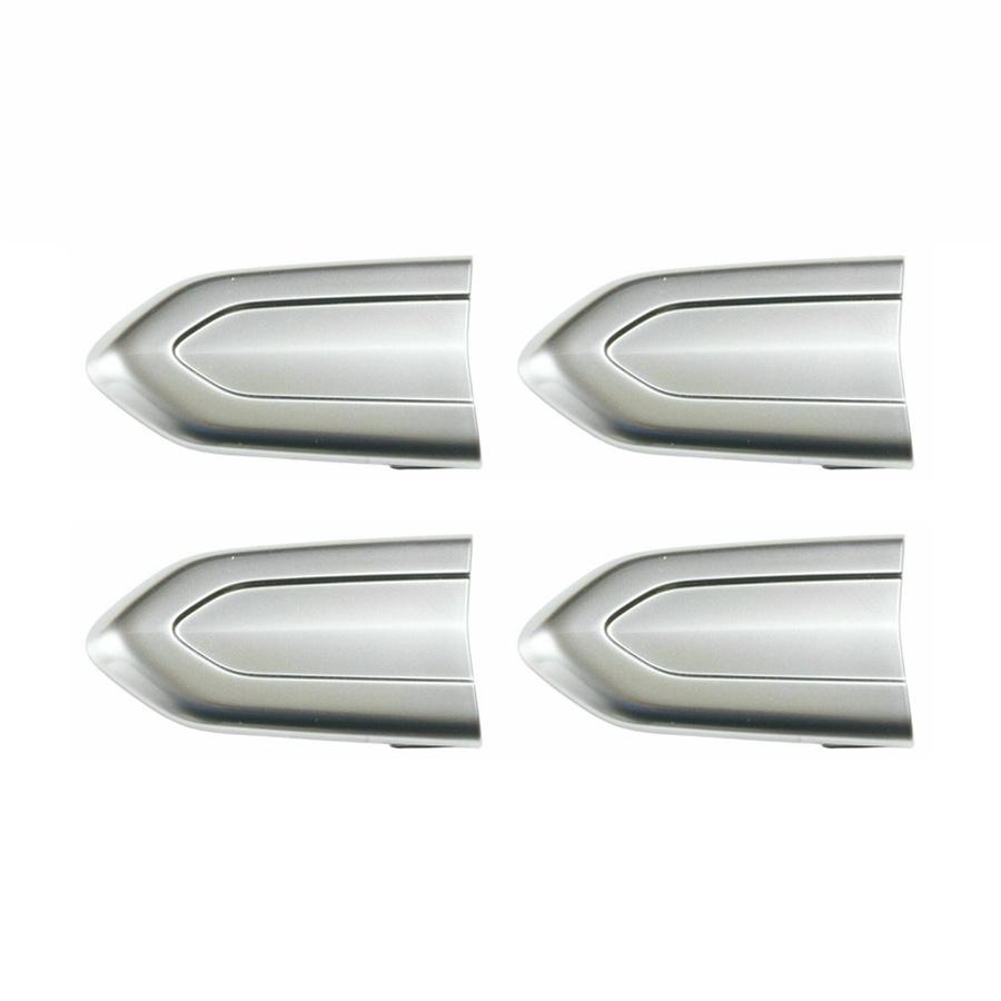 For Cadillac ATS XTS CTS CT6 4PCS ABS Exterior Door Handle Silver Cap 13599547