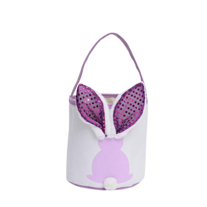 

1-4PCS Glow in The Dark Easter Basket Portable Candy Pail Gift Tote for Kids Egg Hunt Party Supplies Holiday Decor As Shown