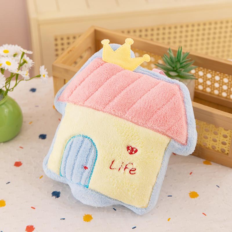 Strawberries Fries Hamburgers Grapes Cartoon Food Fruit Hand Kitchen Towel