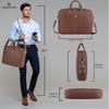 WildHorn Leather Laptop Messenger Bag for Laptop/MacBook up to 15 inch| Padded Laptop Compartment |Office Bag I 365 Days Warranty