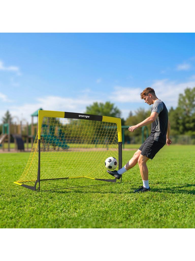 5 X 3.5ft Pop Up Football Goal with Carry Bag, Easy Setup