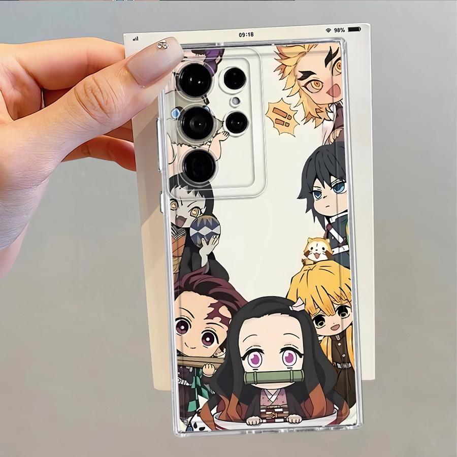 D-Demon S-Slayer Cute Case for Samsung Galaxy S26 S22 FE S23 Ultra S20 Plus Note 20 Ultra 10 S21 S25 Edge S24 Phone Cover
