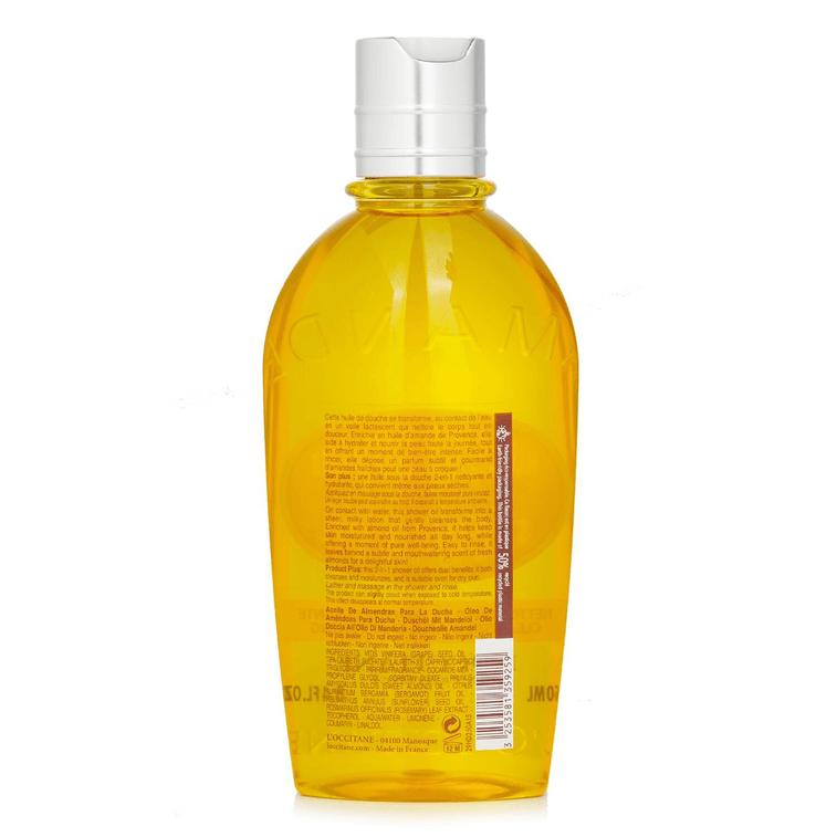 L'OCCITANE Миндальное масло для душа 250 мл, Увлажняющее миндальное масло для душа, Новая и старая упаковка отправляются случайным образом
