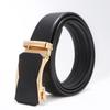 Men'S Belt No Standard Casual Belt Foreign Trade Youth Simple Automatic Buckle Imitation Leather Iron Buckle Belt