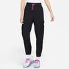 Nike Icon Solid Color Elastic Drawstring Large Pocket Woven Straight Leg Sports Pants Women Pants Black DD2071-010