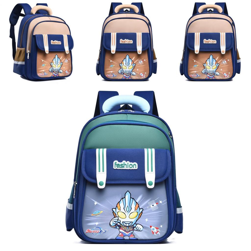 Cartoon Kuromi Ultraman Pattern Kids School Backpack For Elementary Students With Lightweight Oxford Fabric