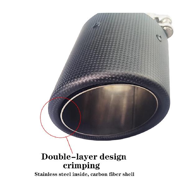 1 Piece SUMSOO Genuin  for Mazda CX-5 Cx-4 Cx-3 Mazda Axela Mazda ATENZA Exhaust Pipe Modified Decorative Carbon Fiber Tail Tips