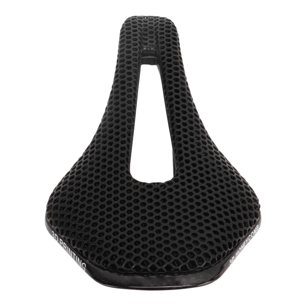 Bike Saddle 3D Printed Beehive Structure Middle Hollow Cycling Saddle Lightweight Breathable Racing