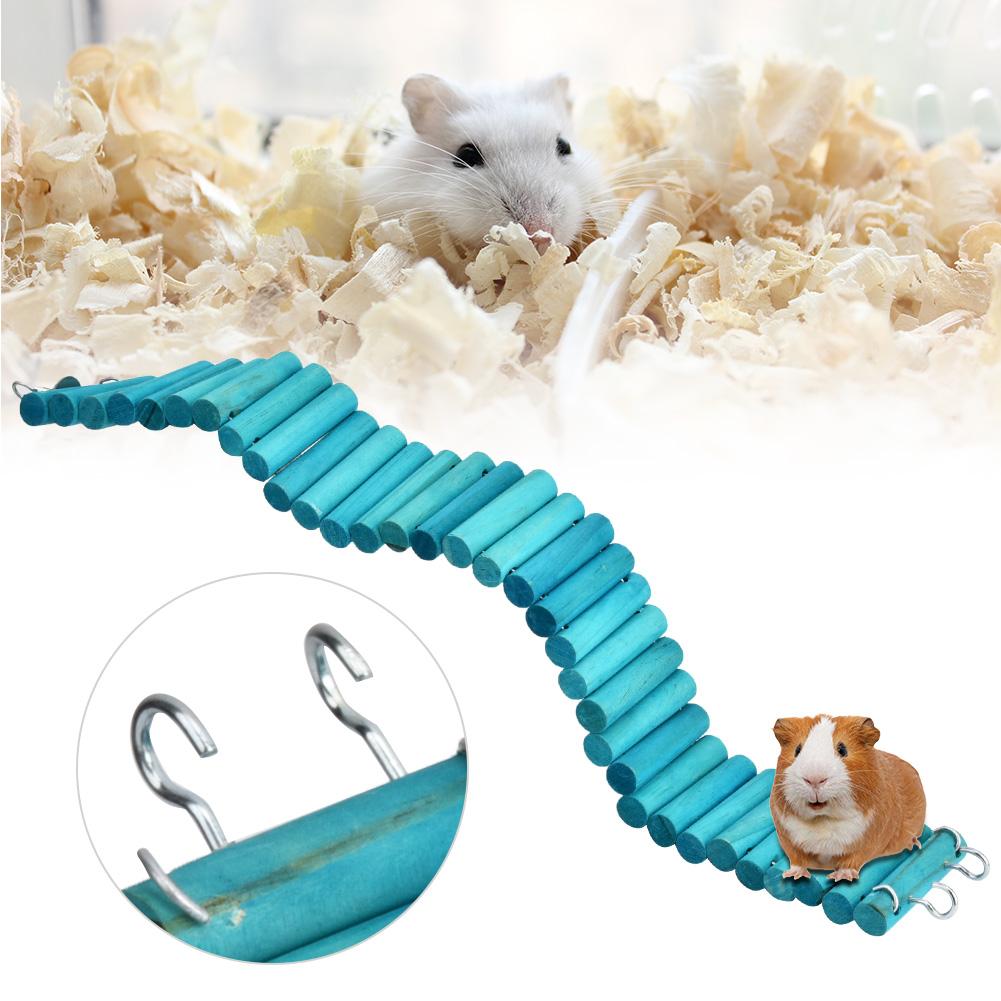 6*50CM Pet Hamster Parrot Climbing Soft Ladder Suspension Bridge Birds Toy