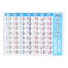 Guitar Chord Poster 56 Colour Coded Coated Paper Educational Reference Guide for Ukulele PlayersS