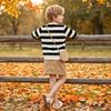 Sudadera de Manga Larga a Rayas con Cuello Redondo para Niños y Niñas, Jersey Casual Cómodo para Otoño e Invierno