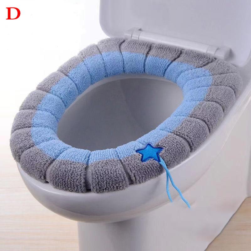 1 pezzo coprisedile per WC da bagno, morbido e caldo, lavabile, tappetino, cuscino, cuscino, custodia, coperchio per WC, accessori, bagno, casa