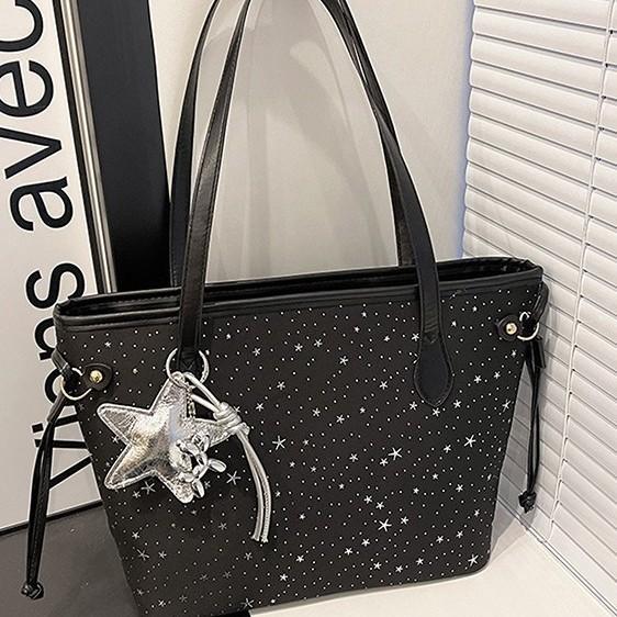 New Large Capacity Star Print Women Tote Underarm Shoulder Handbag