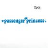 14x2CM Passenger Princess Car Stickers Funny Creative Stickers for Car Rearview Mirrors Vinyl Decoration Funny Car Decor