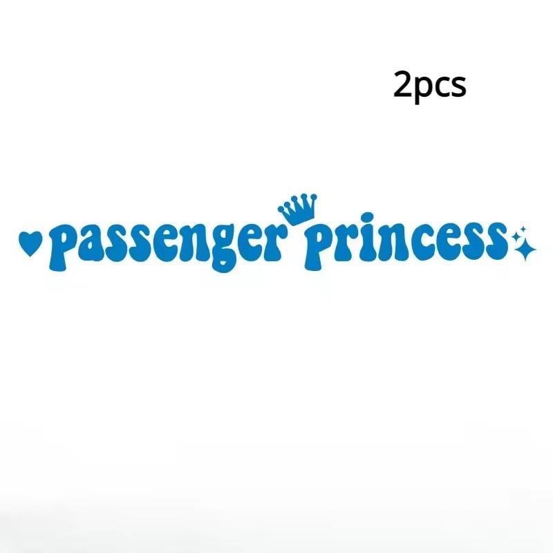 14x2CM Passenger Princess Car Stickers Funny Creative Stickers for Car Rearview Mirrors Vinyl Decoration Funny Car Decor